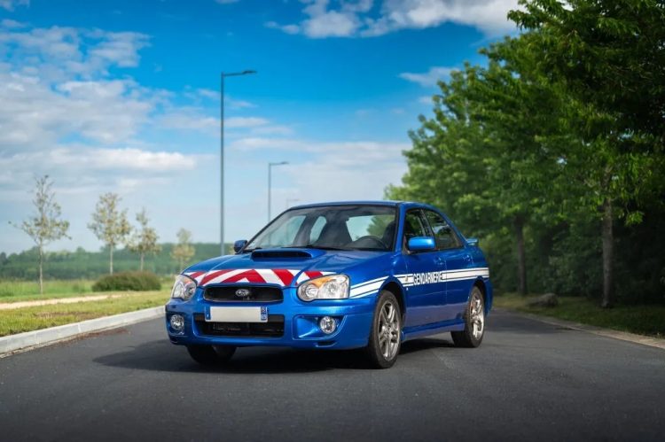 SUBARU Impreza WRX Ex-gendarmerie - 2006 - Genre : VP - Carrosserie : CI - Energie : ES - Couleur : INC. - Kilométrage compteur : 205800 - 1ere M.E.C : 20/03/2006 - Puissance : 15 - Type mines : MJB2902CH849 - Places : 5 - Longueur : 442 - Largeur : 174 - Hauteur : 144 - Observations : 2006 - Subaru Impreza WRX Ex-gendarmerie