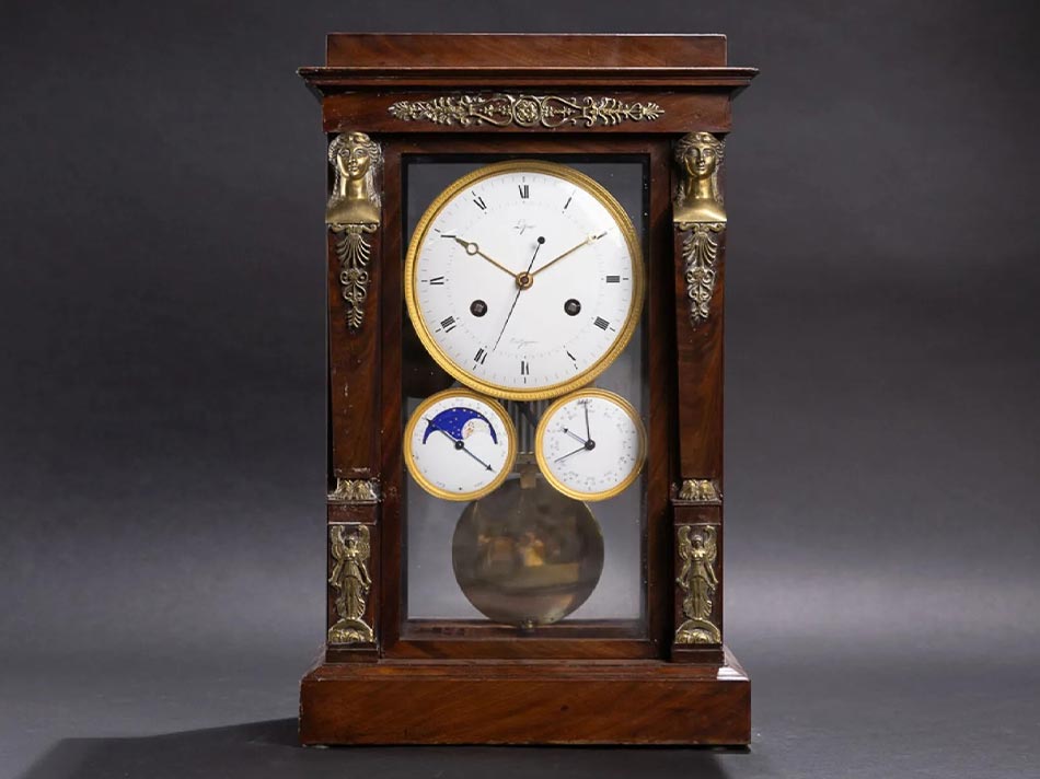 Régulateur Lépine horloger de l’Impératrice à calendrier astronomique, époque Empire